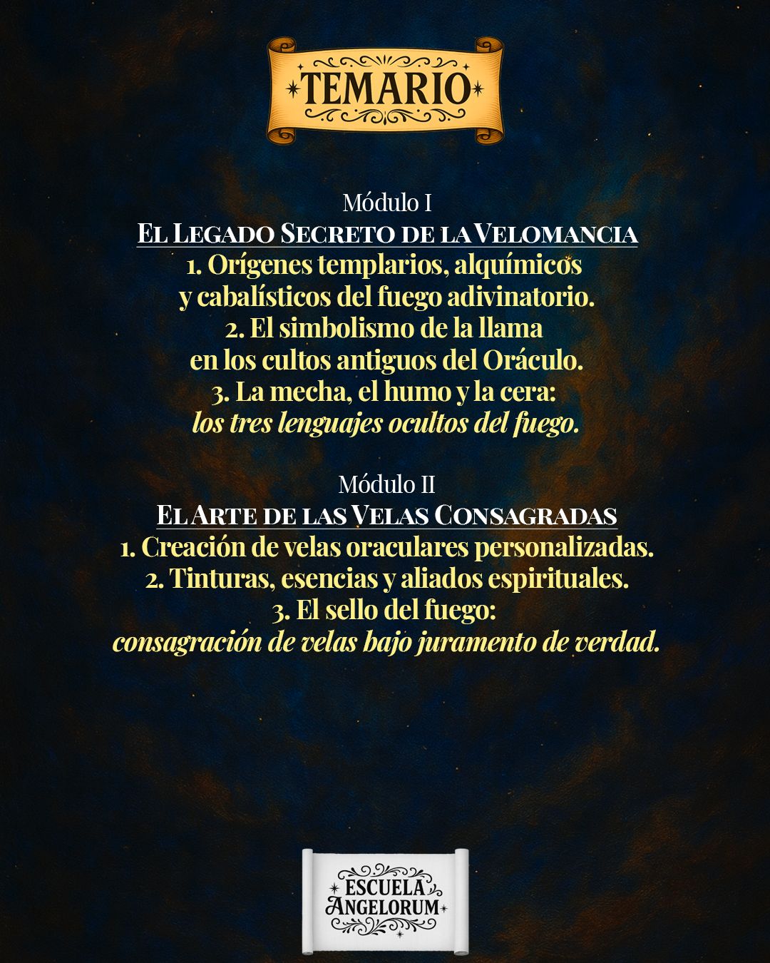 temario velomancia o
